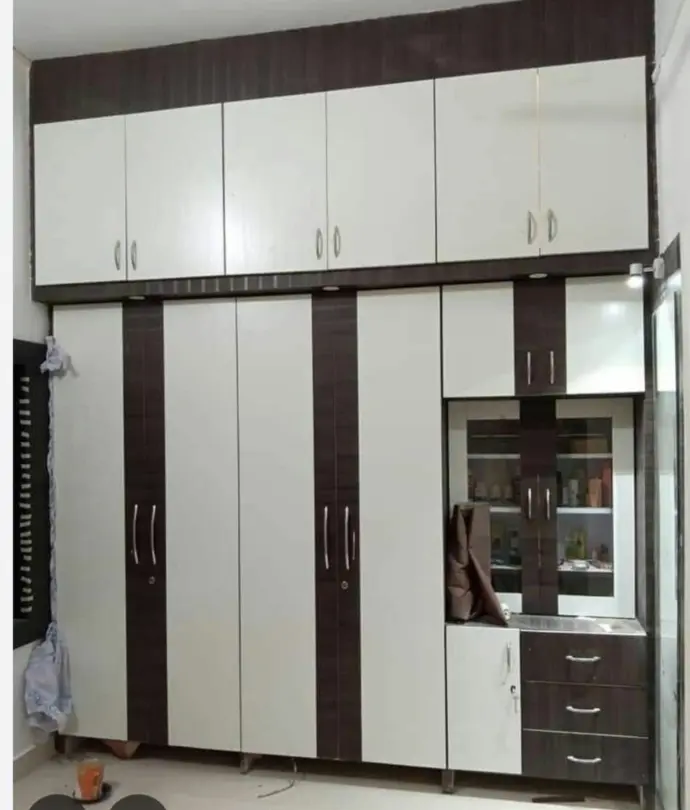 Wardrobe with mirror